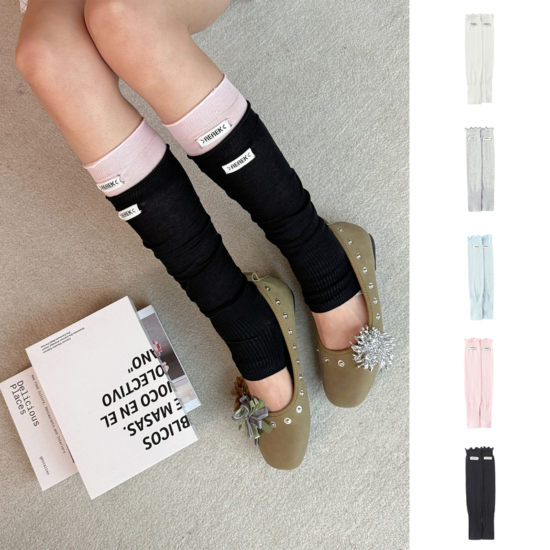[in Stock] Rerek Designer Brand Mid-Length Versatile Lace Thin Sock Covers Dearsocute Buyer's Store
