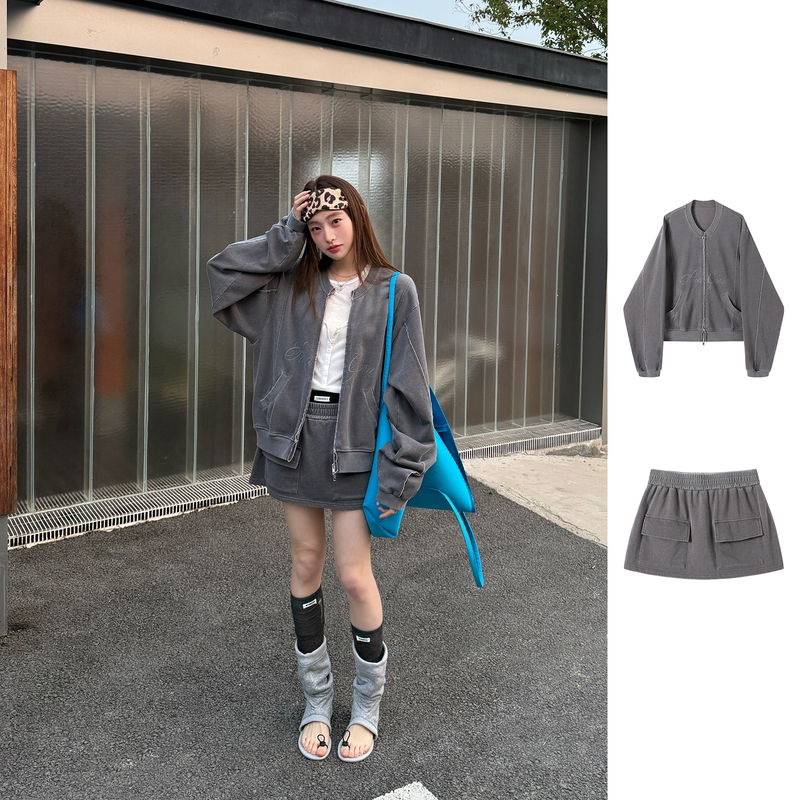 [in Stock] Rerek Designer Brand Printed Cardigan Sweatshirt Jacket/Skirt Dearsocute Buyer's Store