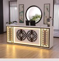 New Chinese Style Beauty Wellness Wellness Wellness Wellness House Hotel Clubhouse Reception Desk Hotel Restaurant Cashiers desk
