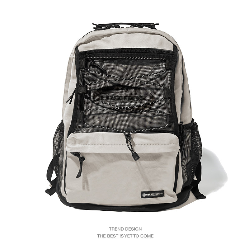 LIVEBOX backpack men travel large capacity high school student school bag tide brand Japanese backpack computer bag college student