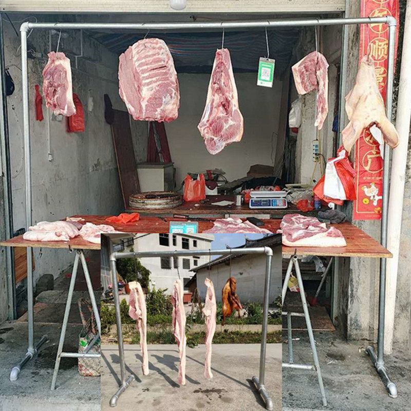 Sold Meat Slaughter Pig Slaughter Shelf Drying Hanging Lavender Beef Cattle Mutton Rack Hook Home Small Folding Shelving