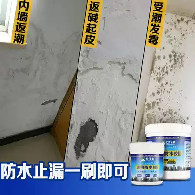 Wall waterproof coating interior wall water seepage, moldy skin, indoor soil patching paste white moisture-proof transparent waterproof glue