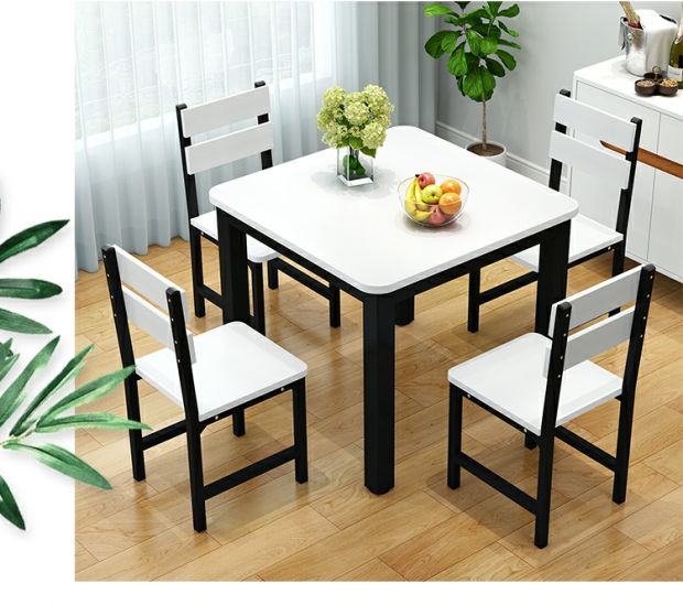 Dinette kết hợp đơn giản nhà hàng hiện đại bàn ghế bàn vuông bàn nhà nhỏ căn hộ ăn nhẹ bàn thanh Bắc Âu - Bàn bàn để máy tính đẹp