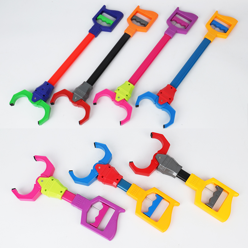 Gao Le Children's Creative Mechanical Arm Hand-Pulled Clip Garbage Picker Large Pliers Boy's Toy for Outdoor Snow Play