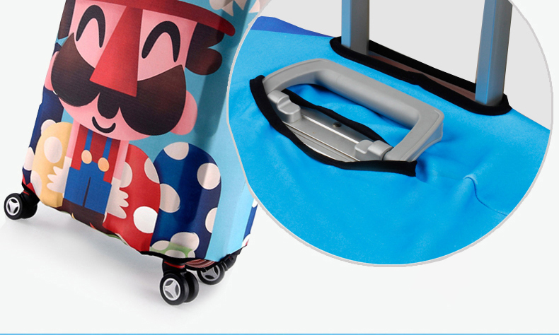 Hành lý du lịch thiết lập hành lý bìa du lịch trường hợp xe đẩy bụi che bag protector 22 28 inch dày chịu mài mòn vali du lịch lock&lock