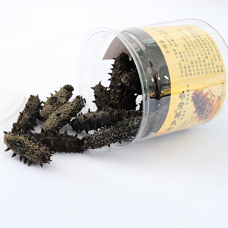 Old Yin family dried sea cucumber thorn ginseng dry goods deep sea bottom sowing 250g family pack about 75-80 heads