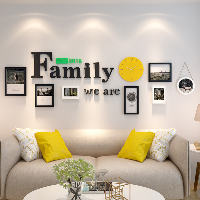 Background wall decoration painting on the back of living room sofa modern simple atmospheric wall painting bedroom mural dining room hanging painting