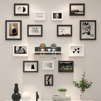 Bedroom photo frame hanging wall combination creative conjoined Nordic abstract frame Wash Photo Plus photo frame Photo Wall free of punching