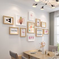 Living room photo wall decoration room frame wall non-perforated restaurant Nordic creative hanging wall photo album combination Photo Wall