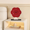 2026 New Creative Flower-Shaped Desk Clock, Simple and Stylish Desktop Clock, Black and White Clock, Pendulum Clock