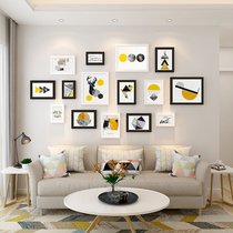 Nordic creative photo wall decoration non-perforated personalized room background wall layout ins simple style photo frame hanging wall
