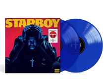 (shipped on the same day) genuine The Weeknd Starboy potted blue gel black adhesive record 2LP