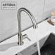 Artiqua Single Cold Kitchen Faucet 304 Stainless Steel Sink Faucet for Washing Vegetables, Dishwashing, Balcony, and Laundry Sink