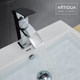 Artiqua All-Copper Waterfall Basin Faucet Hot and Cold Washbasin Elevated Countertop Basin Bathroom Faucet