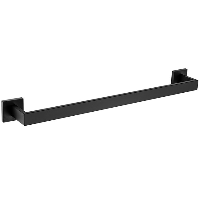 Artiqua Towel Bar Single Rod 304 Stainless Steel Double Rod Towel Rack Black Bathroom Accessory