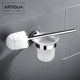 Artiqua Toilet Brush Toilet Cup 304 Stainless Steel Toilet Brush Holder Glossy Toilet Cup Holder Bathroom Accessory