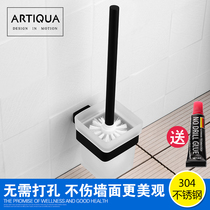 German ARTIQUA toilet brush toilet Cup 304 stainless steel toilet brush holder black toilet cup holder bathroom pendant