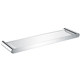 Artiqua304 Stainless Steel Bathroom Shelf Wall-Mounted Tempered Glass Cosmetic Shelf Single Layer Glossy