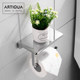 Artiqua All-Copper Toilet Paper Towel Holder Roll Toilet Bathroom Storage Rack Scandinavian Black