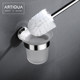 Artiqua Toilet Brush Toilet Cup 304 Stainless Steel Toilet Brush Holder Glossy Toilet Cup Holder Bathroom Accessory