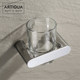 Artiqua 304 Stainless Steel Glossy Toothbrush Cup Holder Mouthwash Cup Bathroom Hardware Accessories