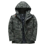 Зимний водонепроницаемый камуфляжный пуховик, ветрозащитная хлопковая куртка для работы с капюшоном, увеличенная толщина