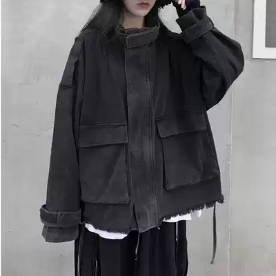 Lu and Shanyu Autumn Winter Yamamoto Yaosi Dark Men and Women Loose Joker Big Pocket Plus Velvet Jacket 2021 Short Jacket
