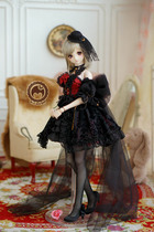 Chapel of Chapel Rose Goth Retro Clothing dress 3 min BJD SD DD 1 3 doll clothes