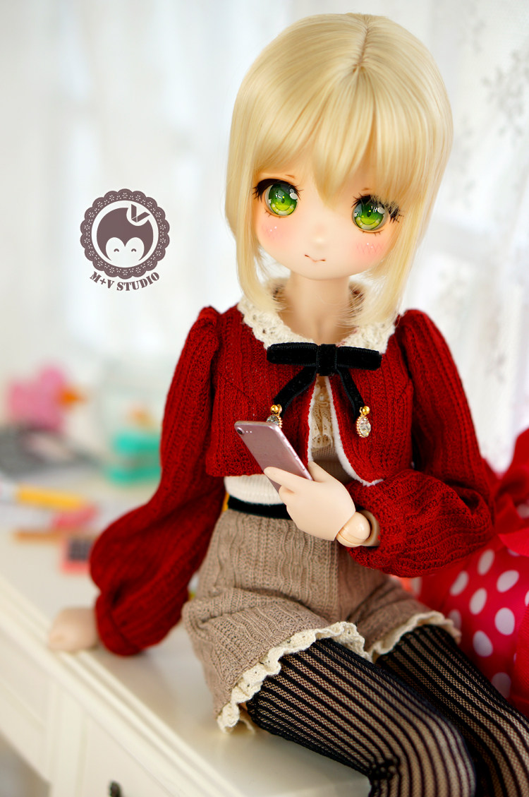 (Meow House) Day Ensemble Cute Sweaters Autumn Winter Daily Plush Neri Anti-Staining MDD4 Sub-BJD Clothes Spot