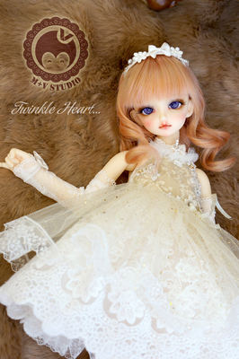 taobao agent [Clearance] Twinkle Heart baby suit retro dress 4 points MSD/MDD 1/4bjd