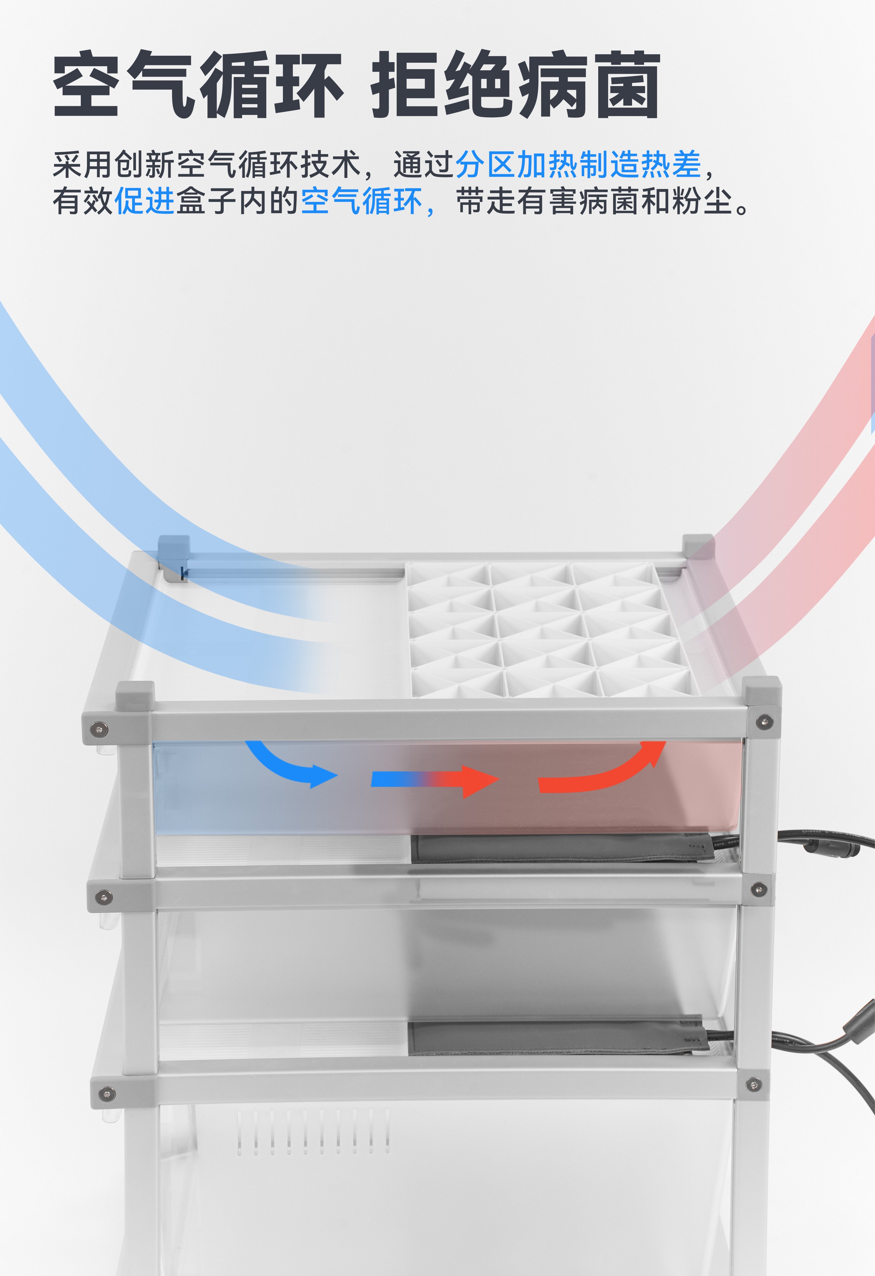 【新店】达芬奇黑洞桌面爬柜R属玩具蛇豹纹守宫饲养盒桌面柜 detail 12