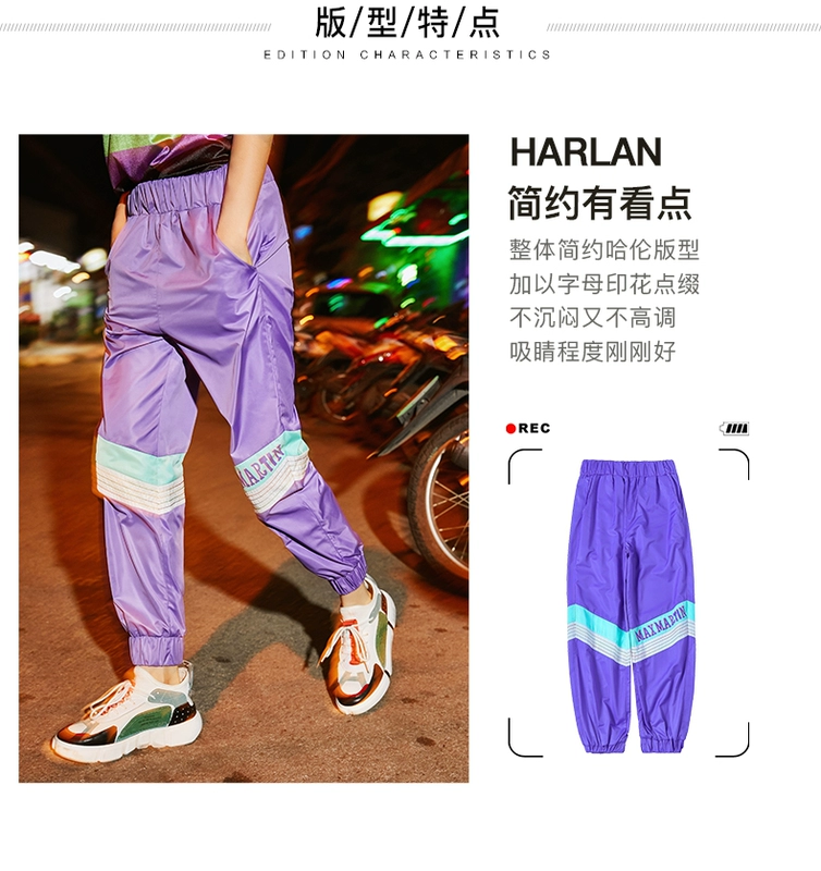 Mama quần âu nữ 2019 phiên bản Hàn Quốc mới của quần lửng cạp cao di chuyển quần lửng nữ sinh thời trang quần củ cải - Quần Harem