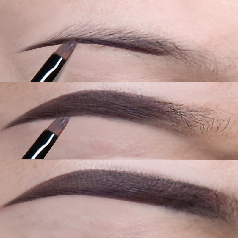 Net red shake with the same eyebrow paste Eyebrow Pen Waterproof Sweat not to fall color Persistent Natural Korea Dye Brow Cream Novo