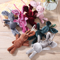  Autumn and winter plush cartoon big rabbit doll mobile phone shell keychain accessories accessories handmade diy fluffy accessories