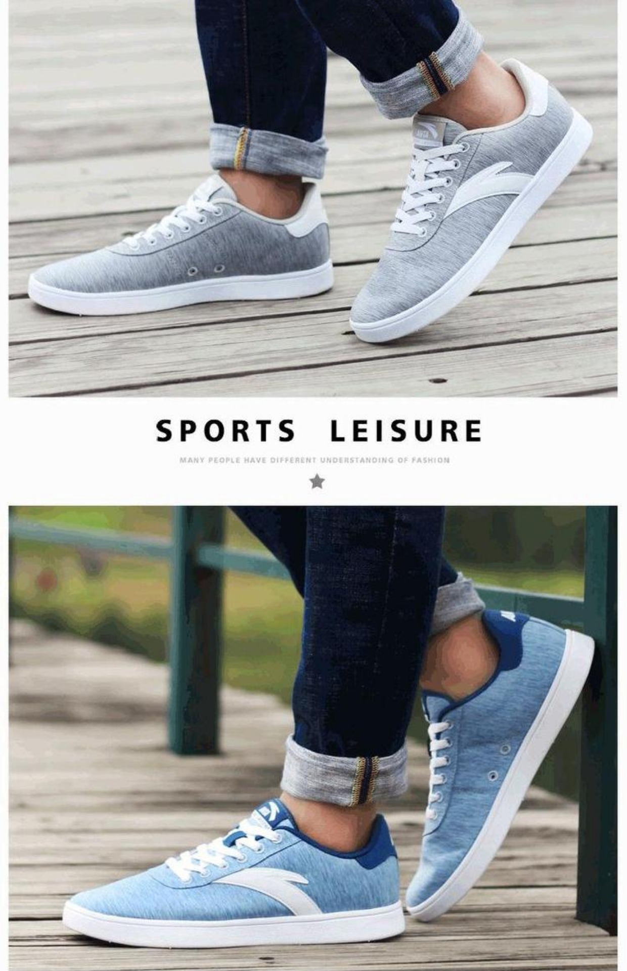 ANTA Một đôi giày đạp giày vải nam mùa xuân và mùa hè giày skate thoáng khí giày bình thường giày thể thao nhẹ giày sneaker
