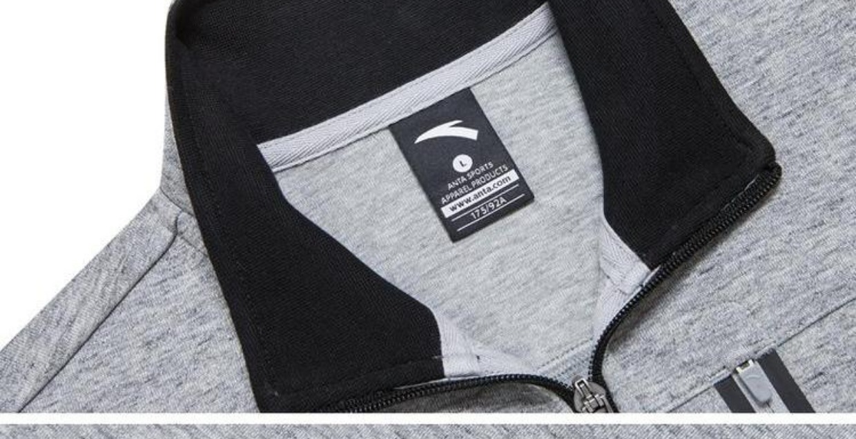 Anta nam thể thao mùa xuân và mùa thu đứng cổ áo khoác áo khoác đan áo len thể thao ngọn áo khoác nam lining chính hãng