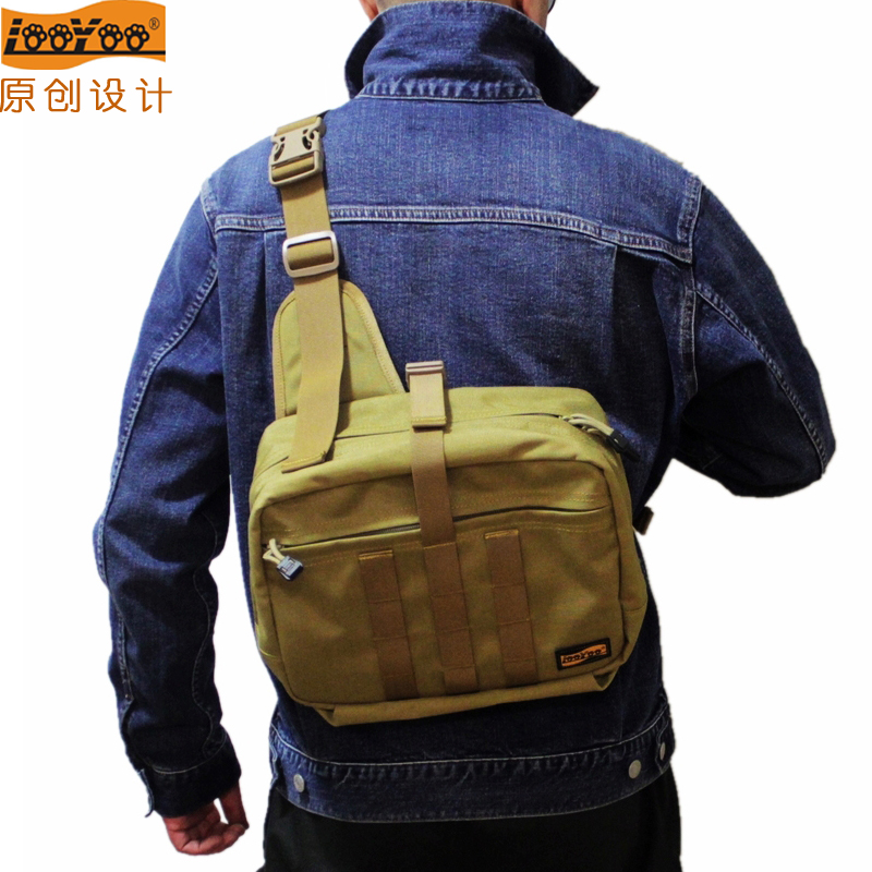 Road tour A13 military fan tactical shoulder bag chest bag saddle bag tote bag multifunctional outdoor bag 1050D nylon fabric