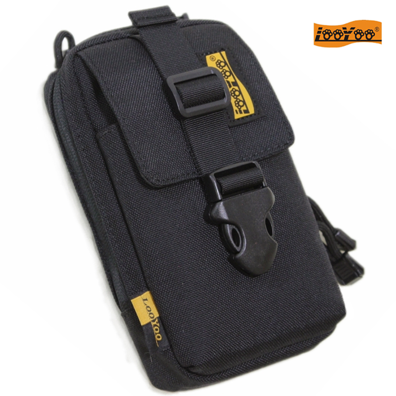 Road tour A29 large mobile phone men's fanny pack outdoor tactical hanging bag double-layer handbag Military nylon EDC with accessory bag