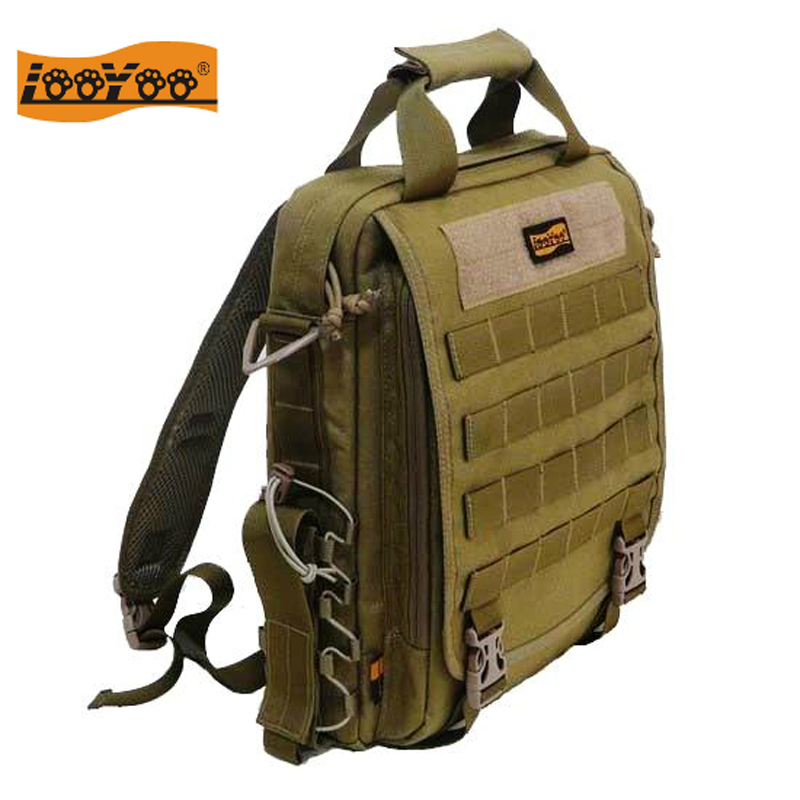 Road tour A49 military fan nylon multi-function men and women shoulder vertical tactical laptop backpack 14