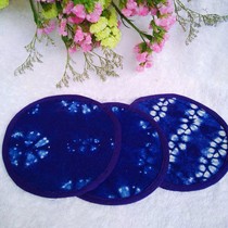 Tie-dyed coasters Dali Bai handmade decorative embroidery coasters accessories Fabric small coasters Water absorption heat insulation pad