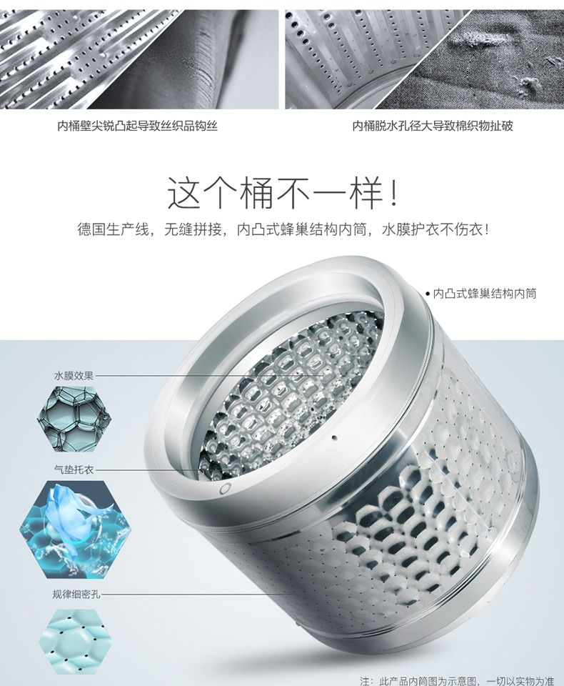 Máy giặt TCL XQB70-36SP 7kg Hoàn toàn tự động Hộ gia đình Wave bánh máy giặt nhỏ tiết kiệm năng lượng máy giặt 7kg