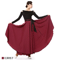 Красная и черная сетка хлопок (юбка)