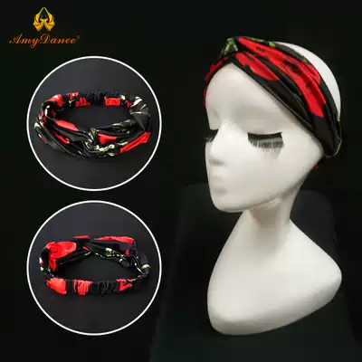 Amy dance dress headscarf Joker women velvet milk silk hair band hair accessories National Wind pullover wash face Latin headdress