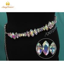 Amy dance dress Latin dance belt with diamonds National standard dance Rhinestone waist chain Slim professional dance skirt decorative accessories