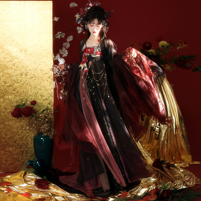 Yiwushi【Moonfall and Stars】Original Tang-Style Hanfu Women's National Style Chest-Length Ru Skirt, Elaborate and Luxurious, New Spring/Summer Model