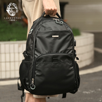 Old mans head backpack male Korean version of the computer bag trend female backpack Leisure large capacity travel bag Student bag male