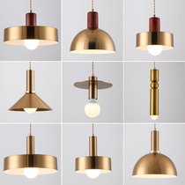 Nordic modern simple Gold Chandelier Creative bedside restaurant restaurant Cafe Bar chandelier