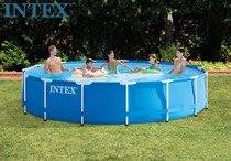 INTEX super large dish-shaped metal frame pool family branch frame swimming pool
