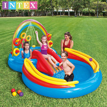 NTEX baby children inflatable swimming pool ocean ball pool sand pool home baby water jet pool family wave pool