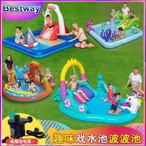BESTWAY children inflatable swimming pool baby water spray pool family large ocean ball pool sand pool home